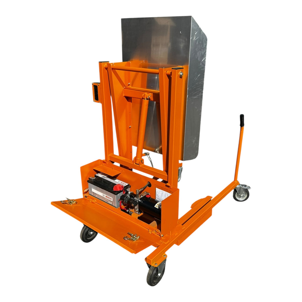 Bauer MKS 12V Kippgerät Mülltonnen-Kippstation 410mm 110kg Tragkraft