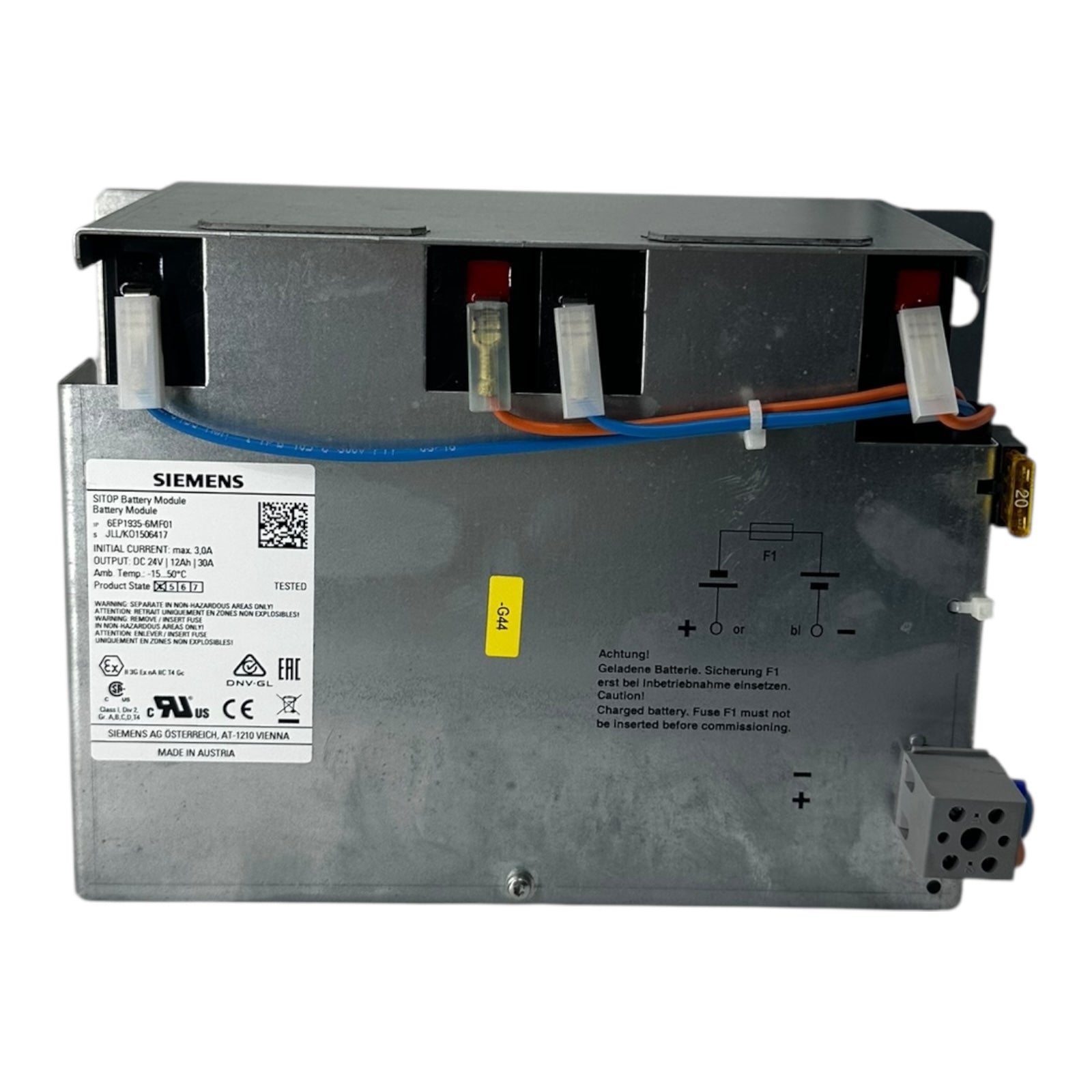 Siemens SITOP 6EP1935-6MF01 Battery Module 24V 12Ah 30A DC USV Pufferakku