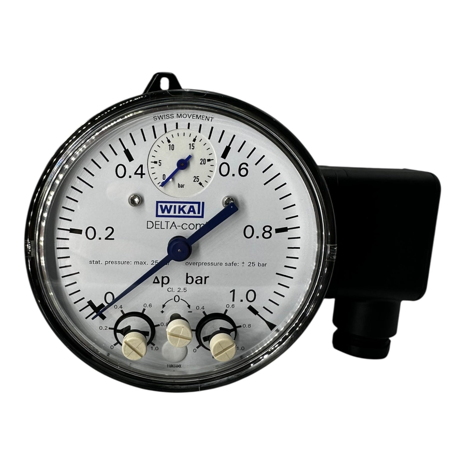 WIKA Differenzdruckmanometer DPGS40.100-D 0–1 bar SPDT Schalter IP65 neu