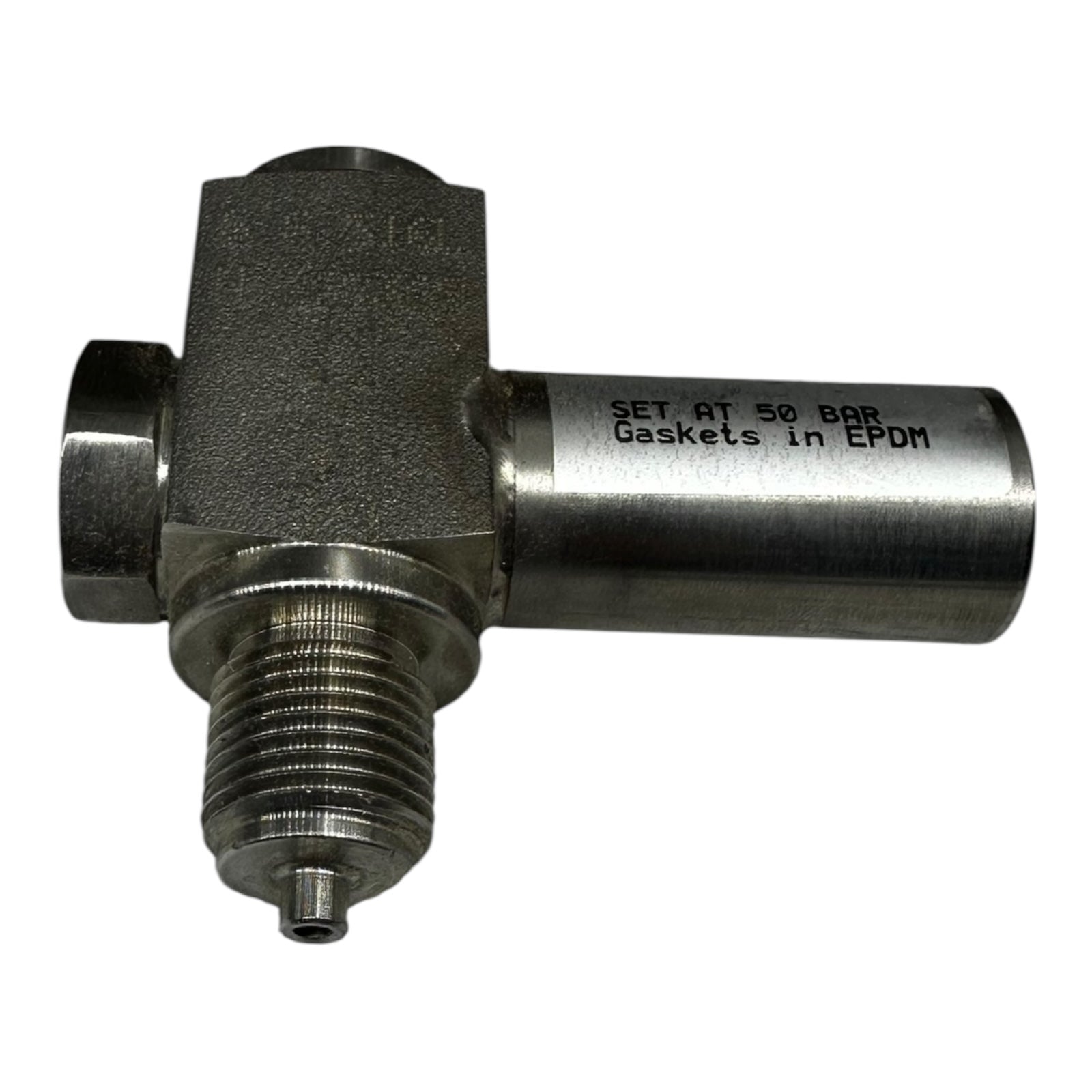 Sicherheitsventil Edelstahl 1/2” G Set 50 bar EPDM Dichtung Überdruckventil Neu