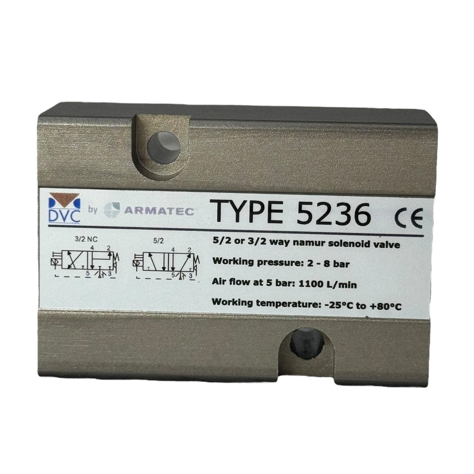 DVC Type 5236 Magnetventil 5/2 3/2-Wege NAMUR 24VDC 2-8bar Pneumatikventi