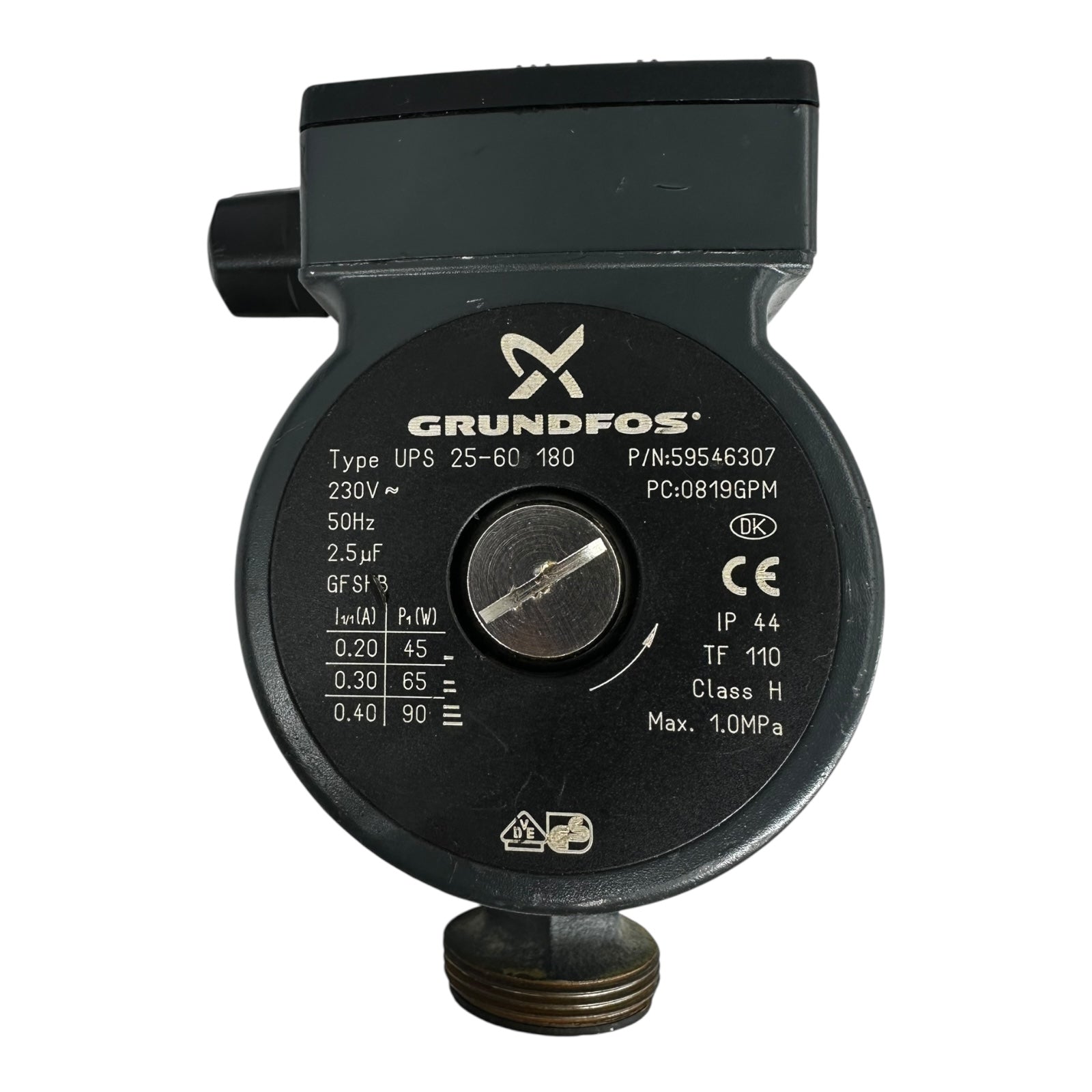Grundfos UPS 25-60 180 Umwälzpumpe 59546307 Heizungspumpe 230V 50Hz