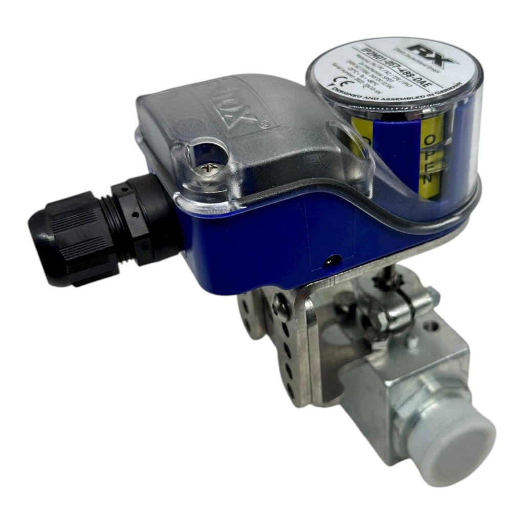 Böhmer Kugelhahn DN16 PN400 S355J2C-C mit RX IP2M01 Stellungsanzeige neu