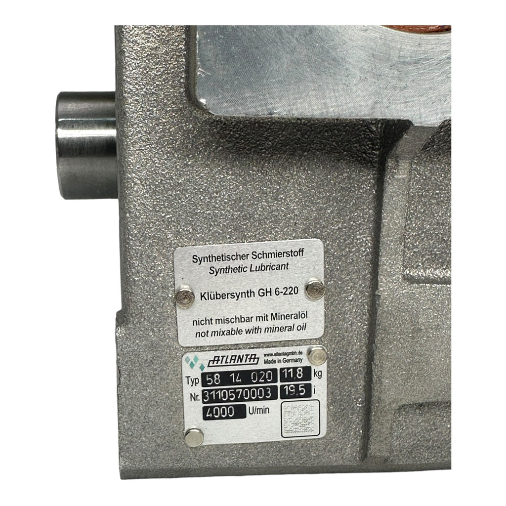 Atlanta 58 14 020 Schneckengetriebe Hochleistungsgetriebe i: 19,5 / U/min: 4000