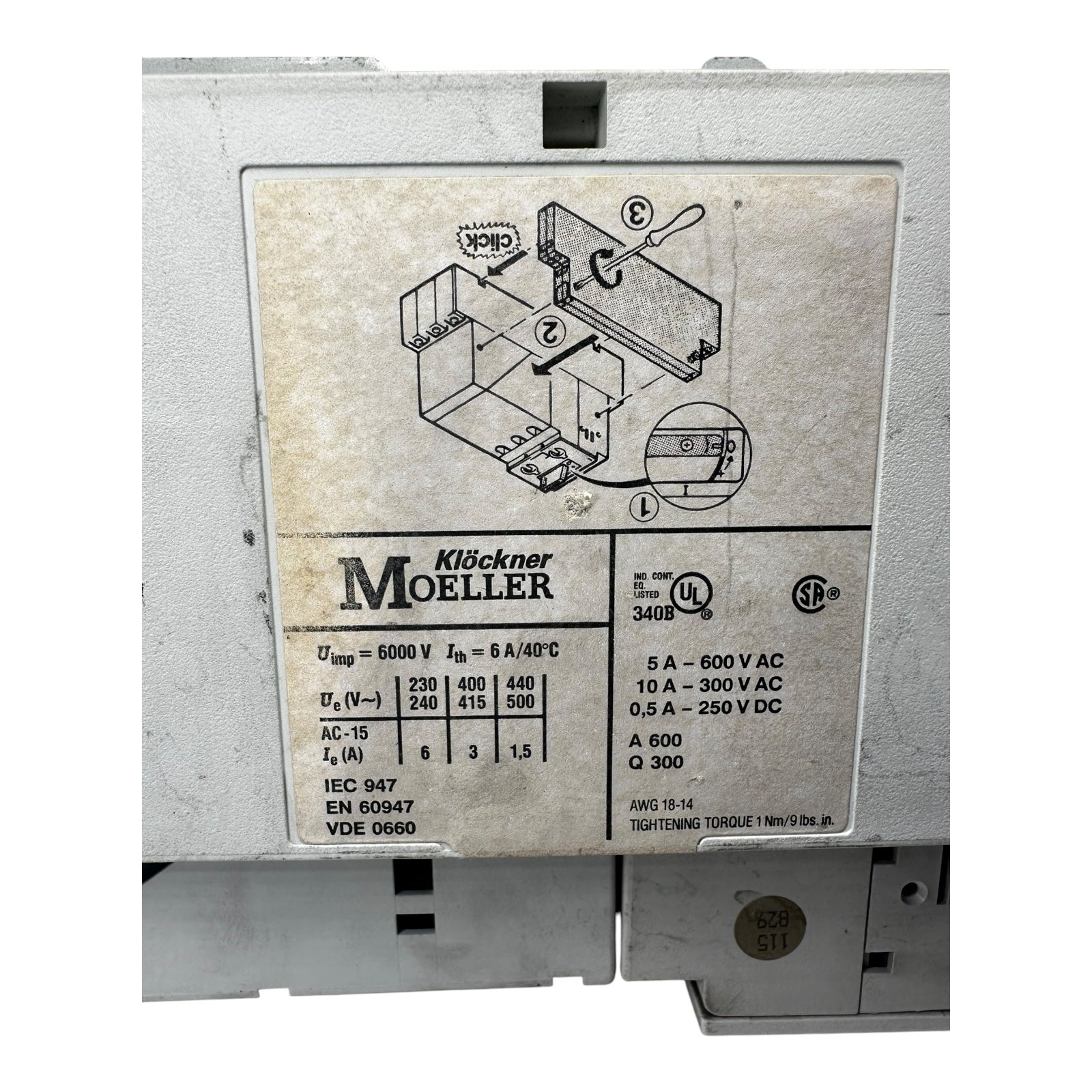 Moeller S-PKZ2 / ZM-32-B-PKZ2 Auslöseblock, Motorschutzschalter, Schaltantrieb