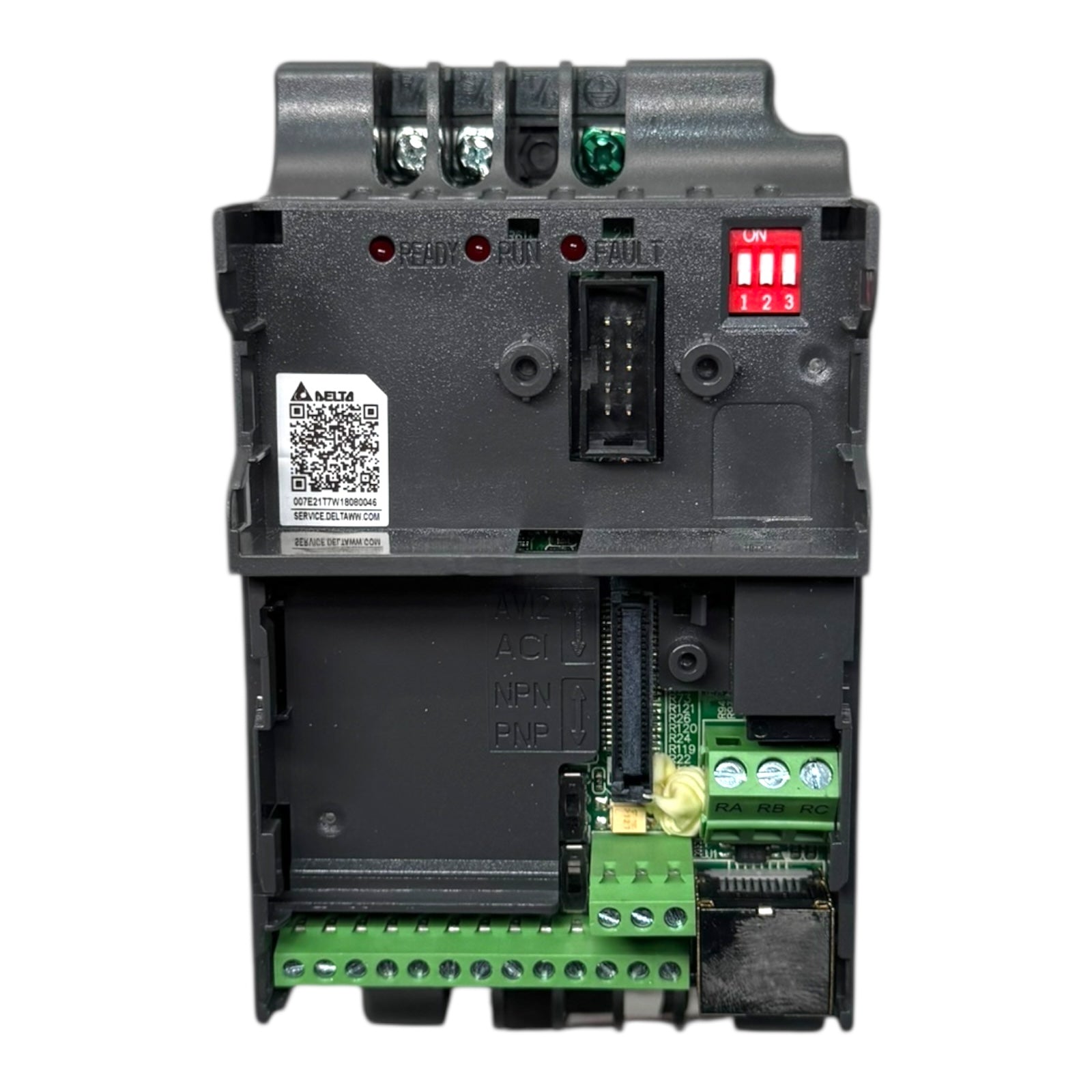 Delta VFD007E21T Inverter E-Serie Einphasig 0,75kW 4.2A 1HP