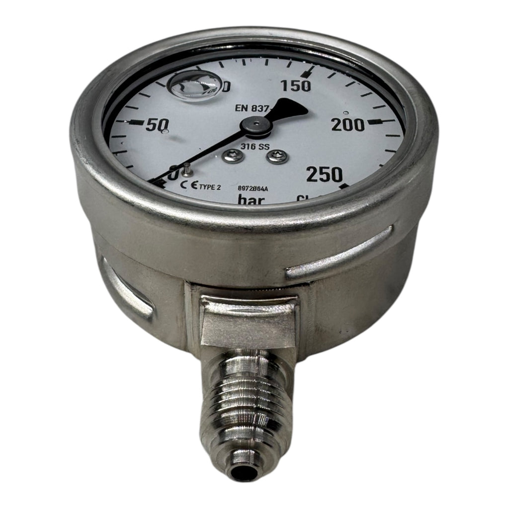 WIKA 233.50.063 Manometer 250bar G1/4B unten Edelstahl 316 Rohrfeder
