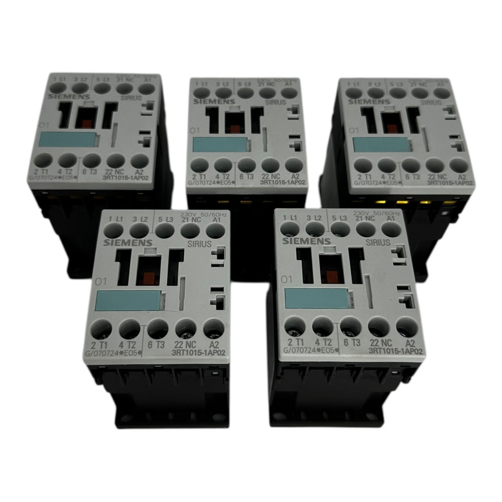 5x Siemens 3RT1015-1AP02 Schütz 230V Schaltkontakt Relais SIRIUS