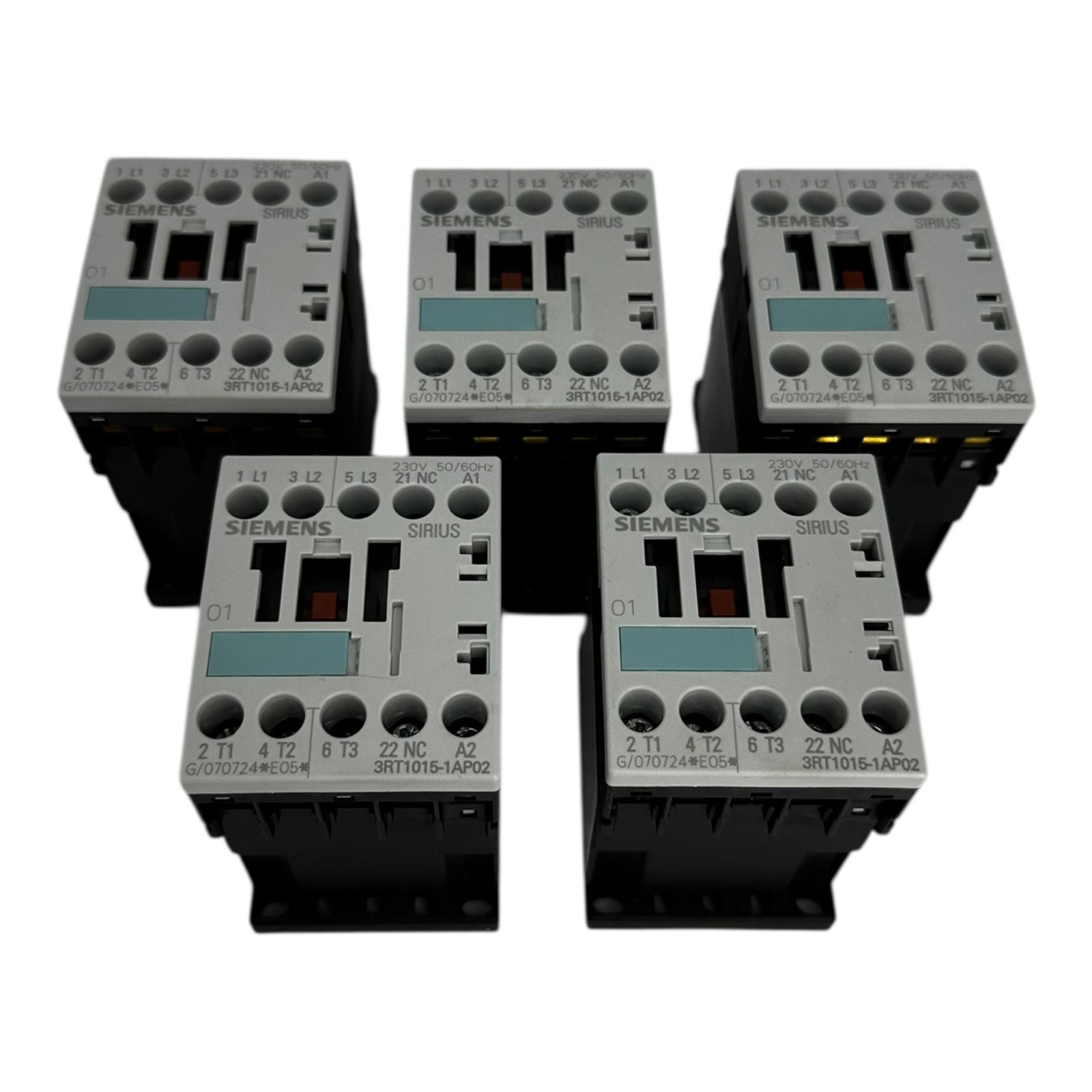 5x Siemens 3RT1015-1AP02 Schütz 230V Schaltkontakt Relais SIRIUS