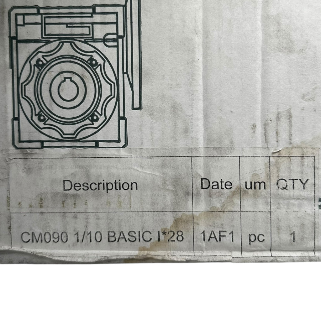 Transtecno CM090 Getriebemotor 10:1 Untersetzungsgetriebe Modulbauweise