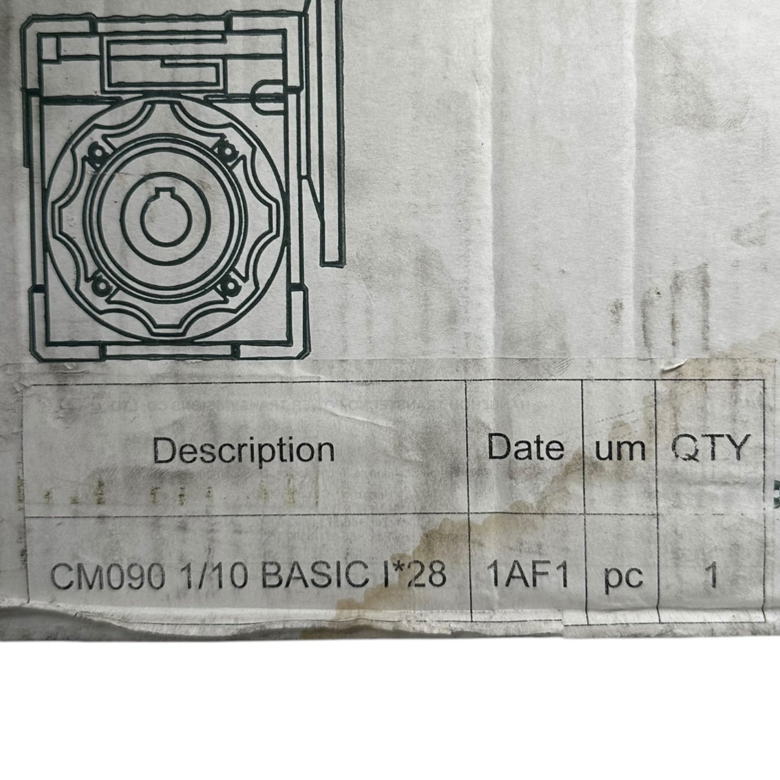 Transtecno CM090 Getriebemotor 10:1 Untersetzungsgetriebe Modulbauweise