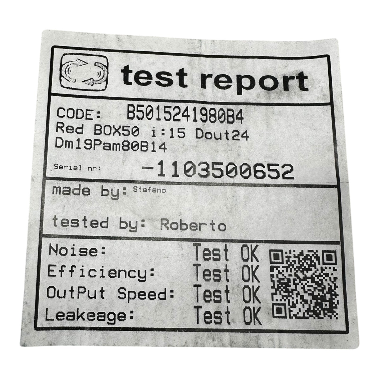 Motive BOX050 Getriebe i=15 Schneckengetriebe PAM 80B14 B5015241980B4