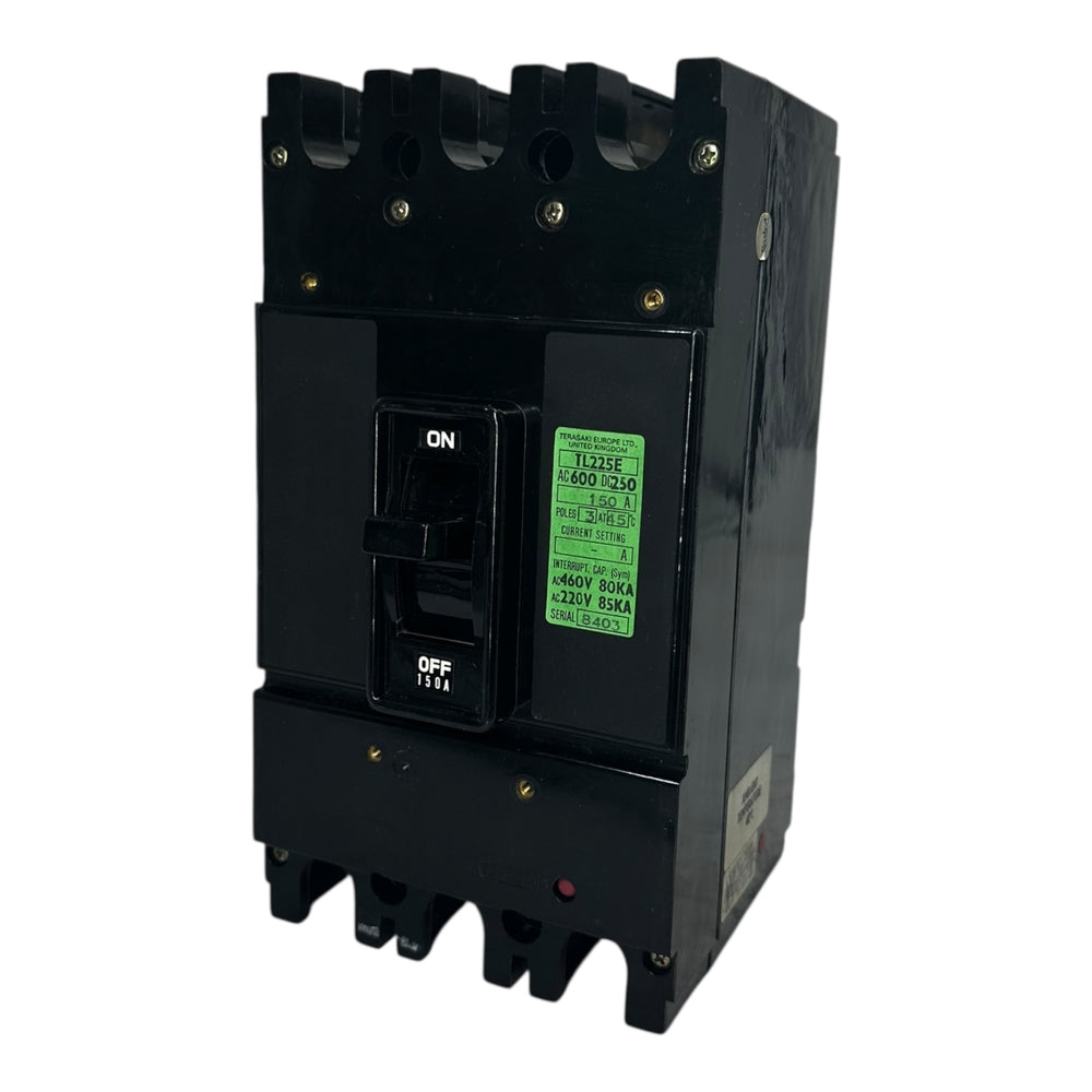 Terasaki TL225E Leistungsschalter 150A 3-polig 600V AC 250V DC 85kA