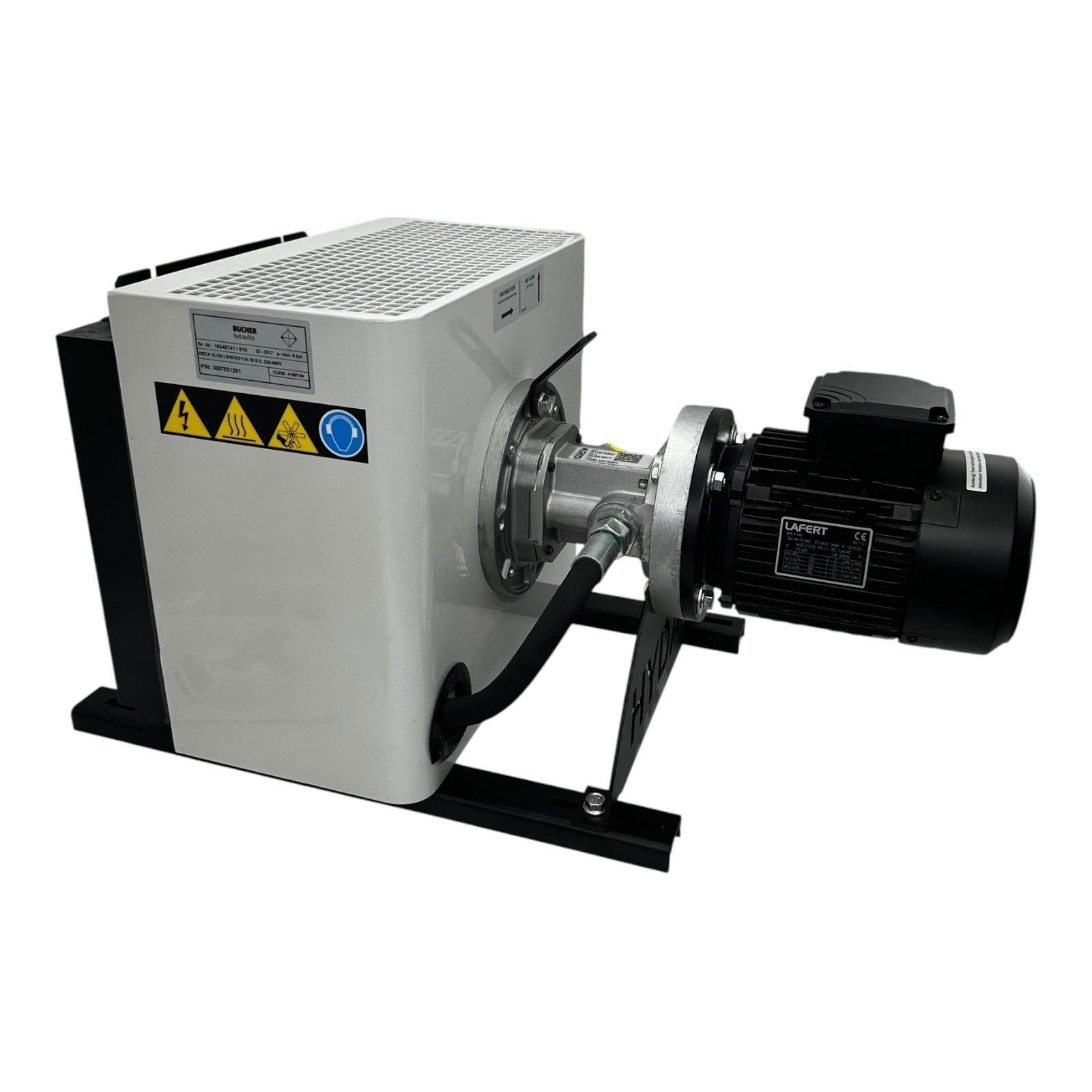 Bucher Hydraulikaggregat OSCA 1L/10 + Hydac TA26 + Lafert Motor 0,25kW 230/400V