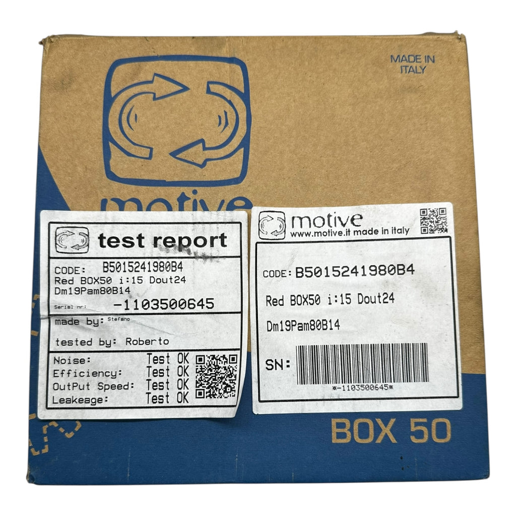 Motive BOX50 i=15 Schneckengetriebe PAM 80B14 Übersetzung 1:15