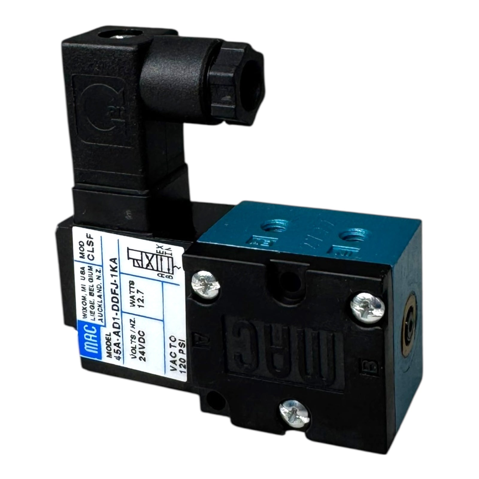 MAC 45A-AD1-DDFJ-1KA CLSF Magnetventil 24V DC 12,7W Pneumatikventil