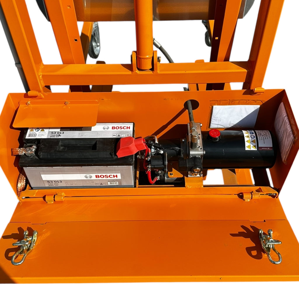 Bauer MKS 12V Kippgerät Mülltonnen-Kippstation 410mm 110kg Tragkraft
