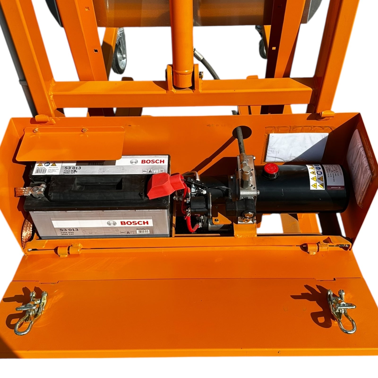 Bauer MKS 12V Kippgerät Mülltonnen-Kippstation 410mm 110kg Tragkraft