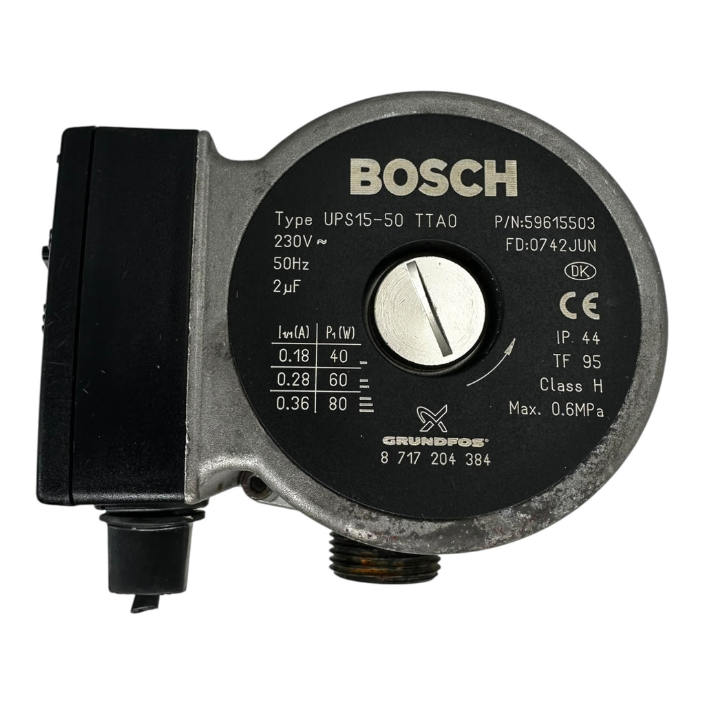 Bosch UPS15-50 TTA0 Umwälzpumpe 8717204384 Grundfos 230V 50Hz Heizungspumpe