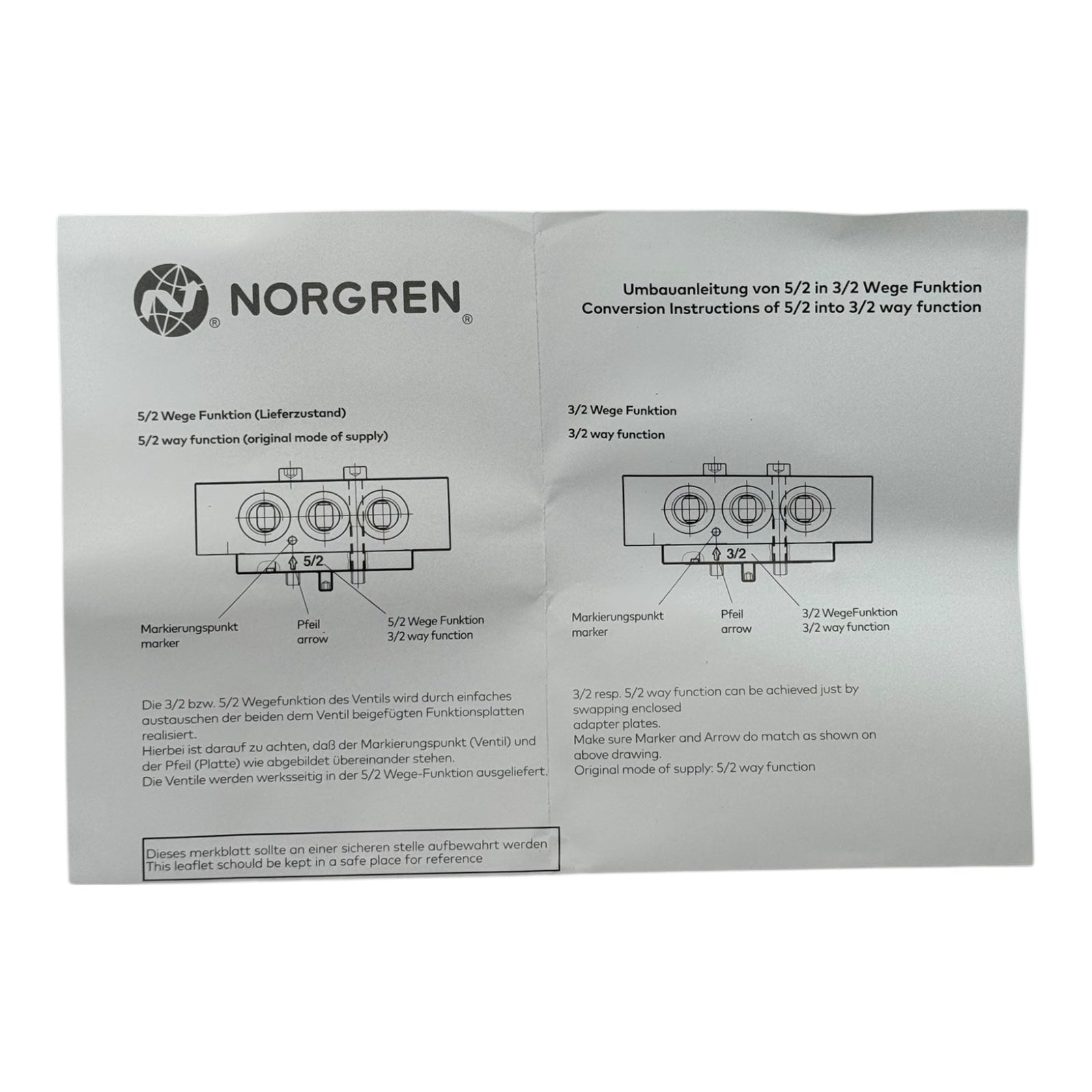 IMI Norgren Herion 9710000 NAMUR 5/2-Wege Ventil G1/4 24VDC Magnetventil 9032933