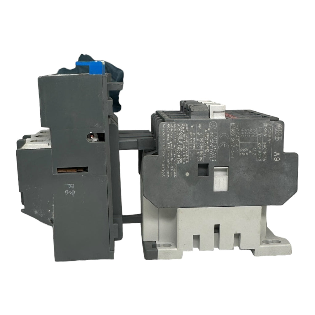 ABB A9-30-10 Schütz 220-240V + ABB TA25 DU 2,4A Überstromauslöser
