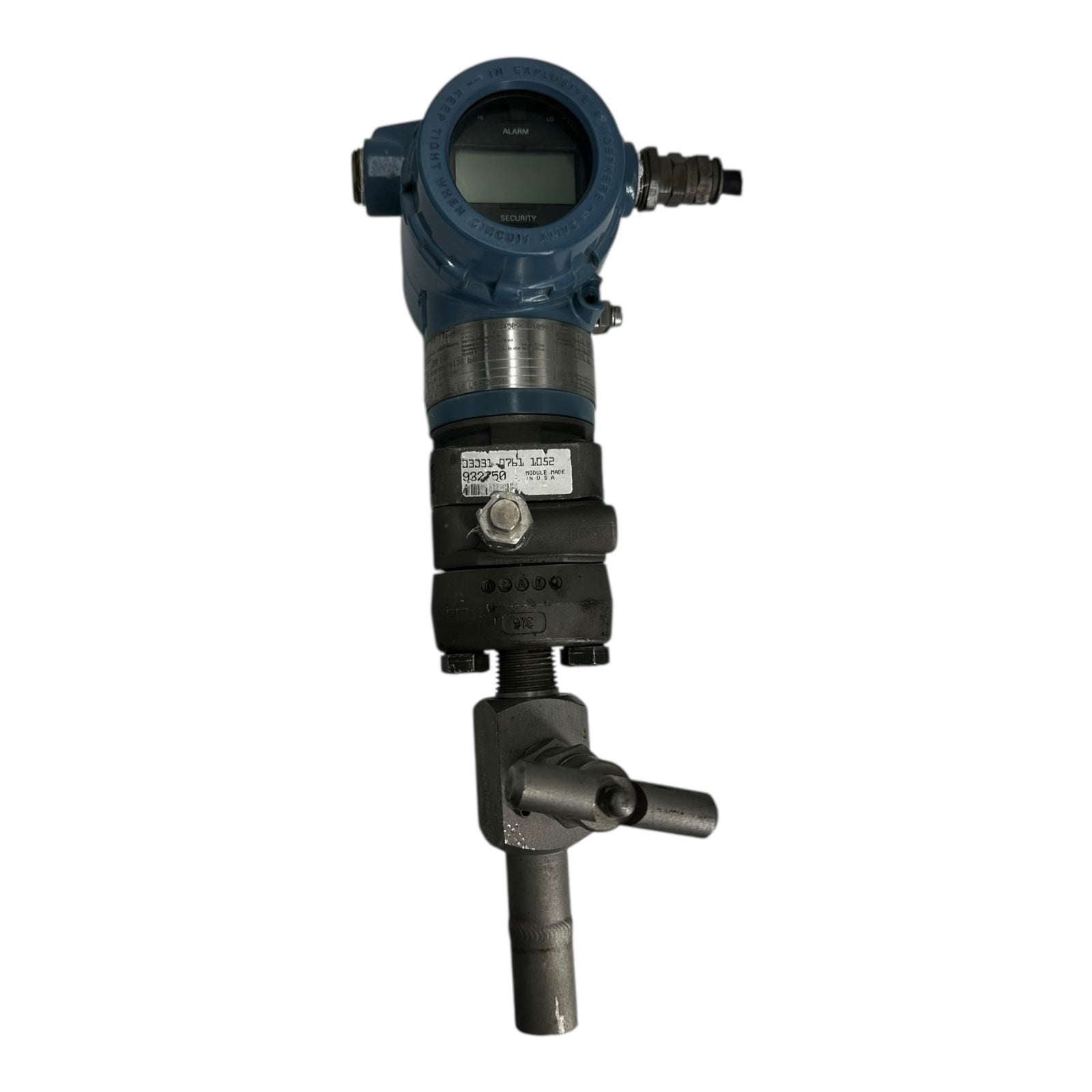 Rosemount 3051 Drucktransmitter 932750 HART 4-20mA Edelstahl Sensor