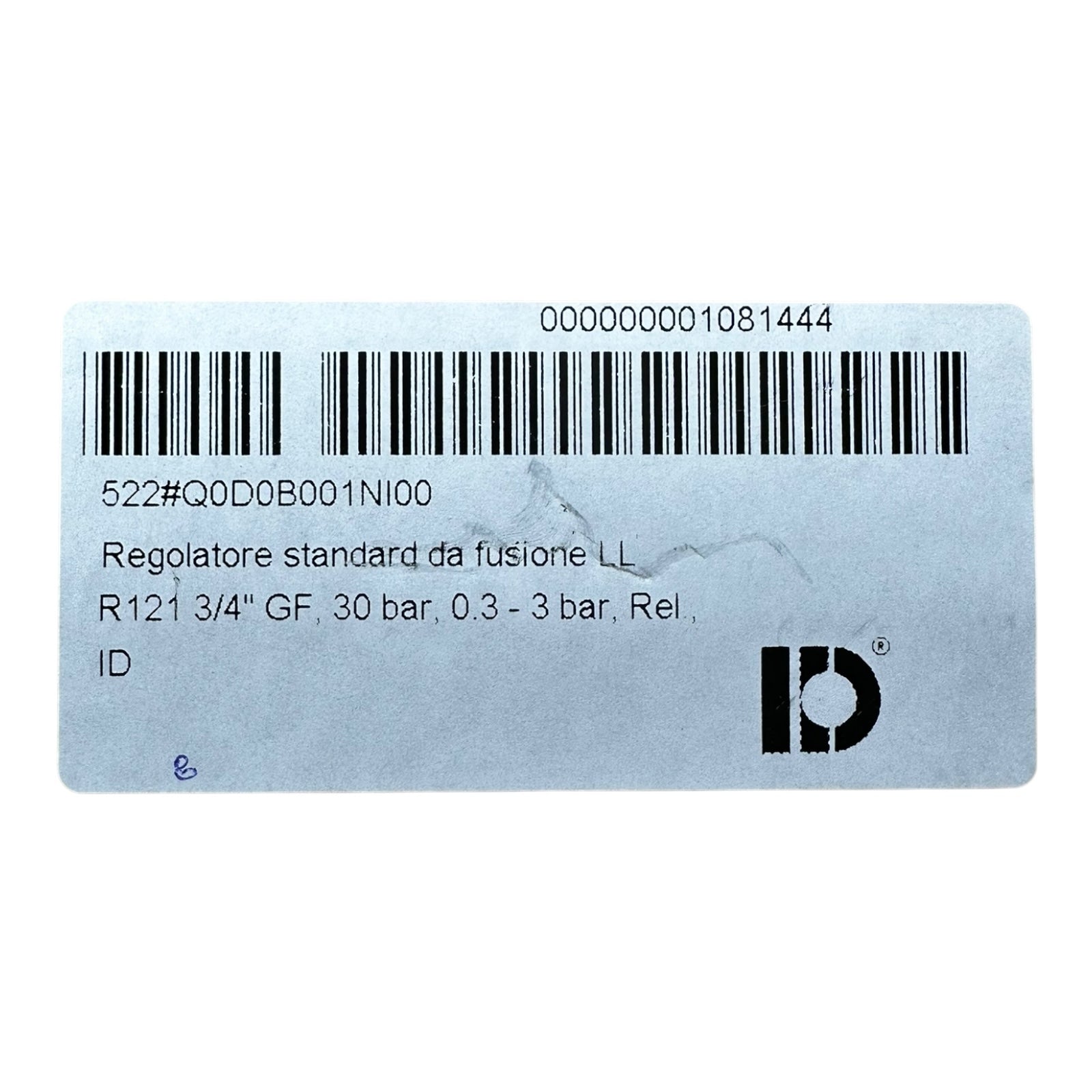 Insert Deal R121 Druckregler 3/4” GF 30bar 0,3–3bar Gasregler Reduzierstation