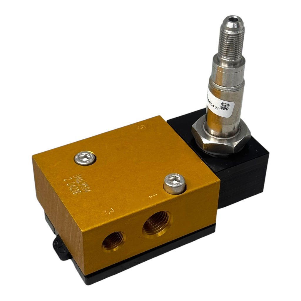 Parker Pneumatikventil 341L9534 5/2-Wege Magnetventil G1/4 Messingblock