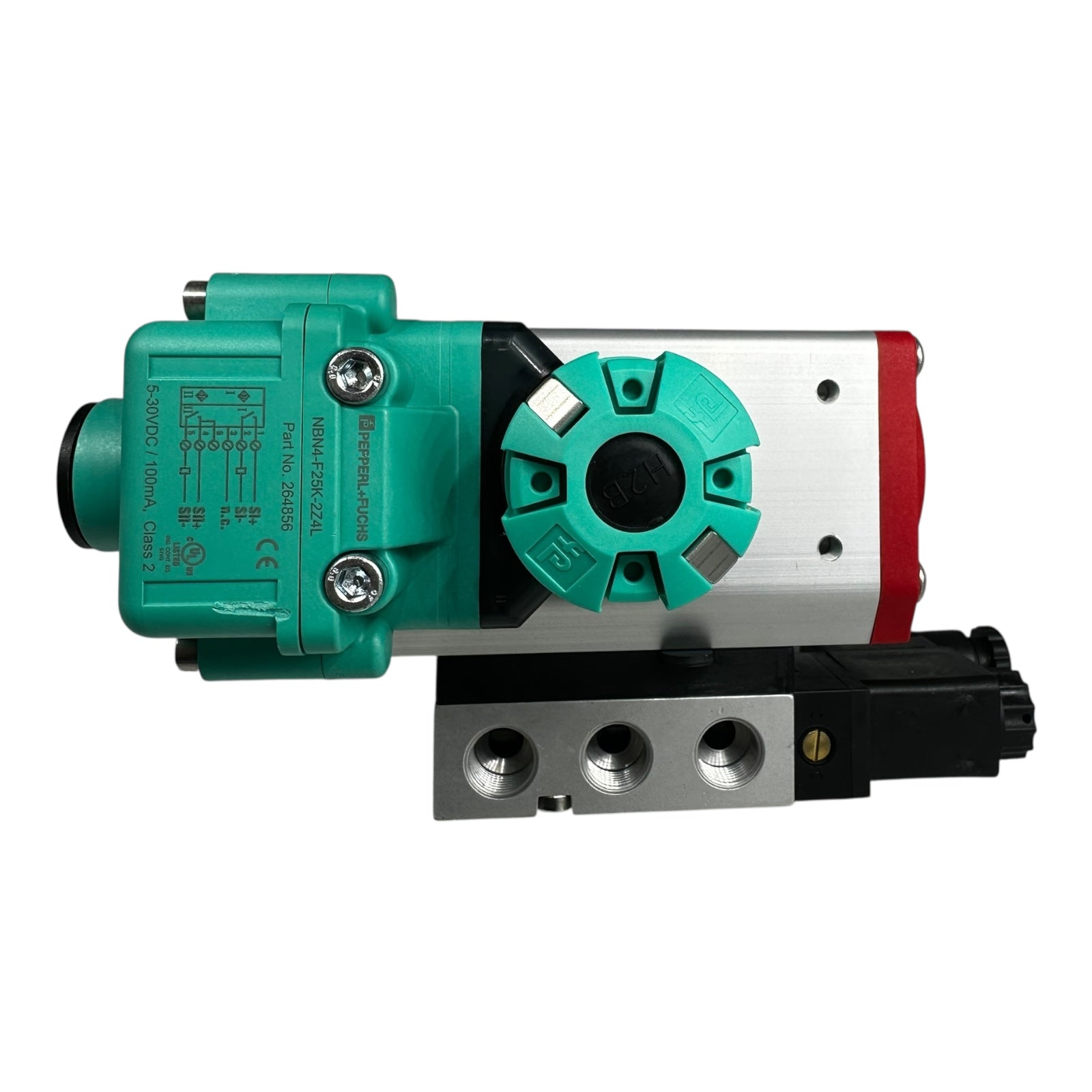 END Kugelhahn DN15 PN40 mit Pneumatik Antrieb RX Ventil P+F Sensor NEU