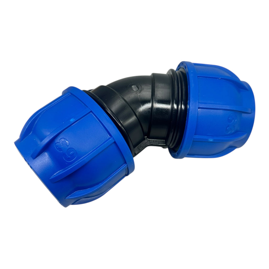Sicomat R245.063.063 45° Winkelverschraubung D63 SicoAIR SR Serie PN12.5 PA6