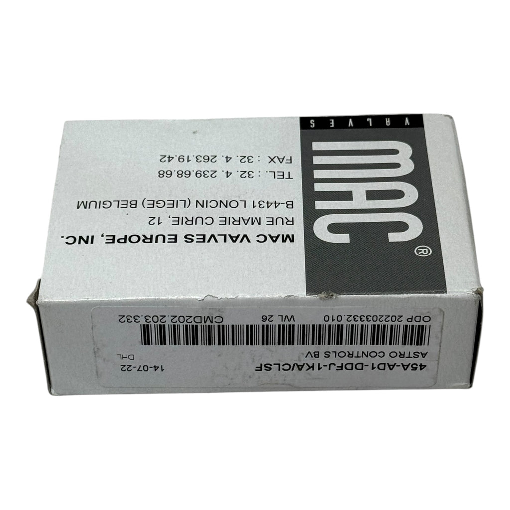 MAC 45A-AD1-DDFJ-1KA Magnetventil 24V DC 12.7W Pneumatikventil 120PSI