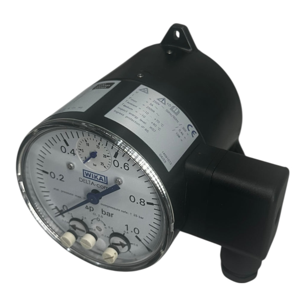 WIKA Differenzdruckmanometer DPGS40.100-D 0–1 bar SPDT Schalter IP65 neu