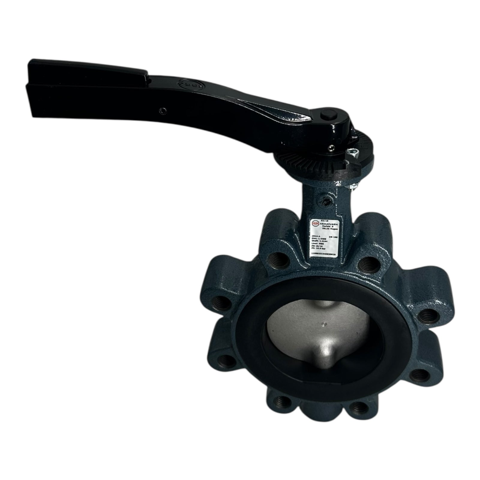 Ebro Z014-A Absperrklappe DN100 PN16 NBR Edelstahl 1.4408 Handhebel NEU