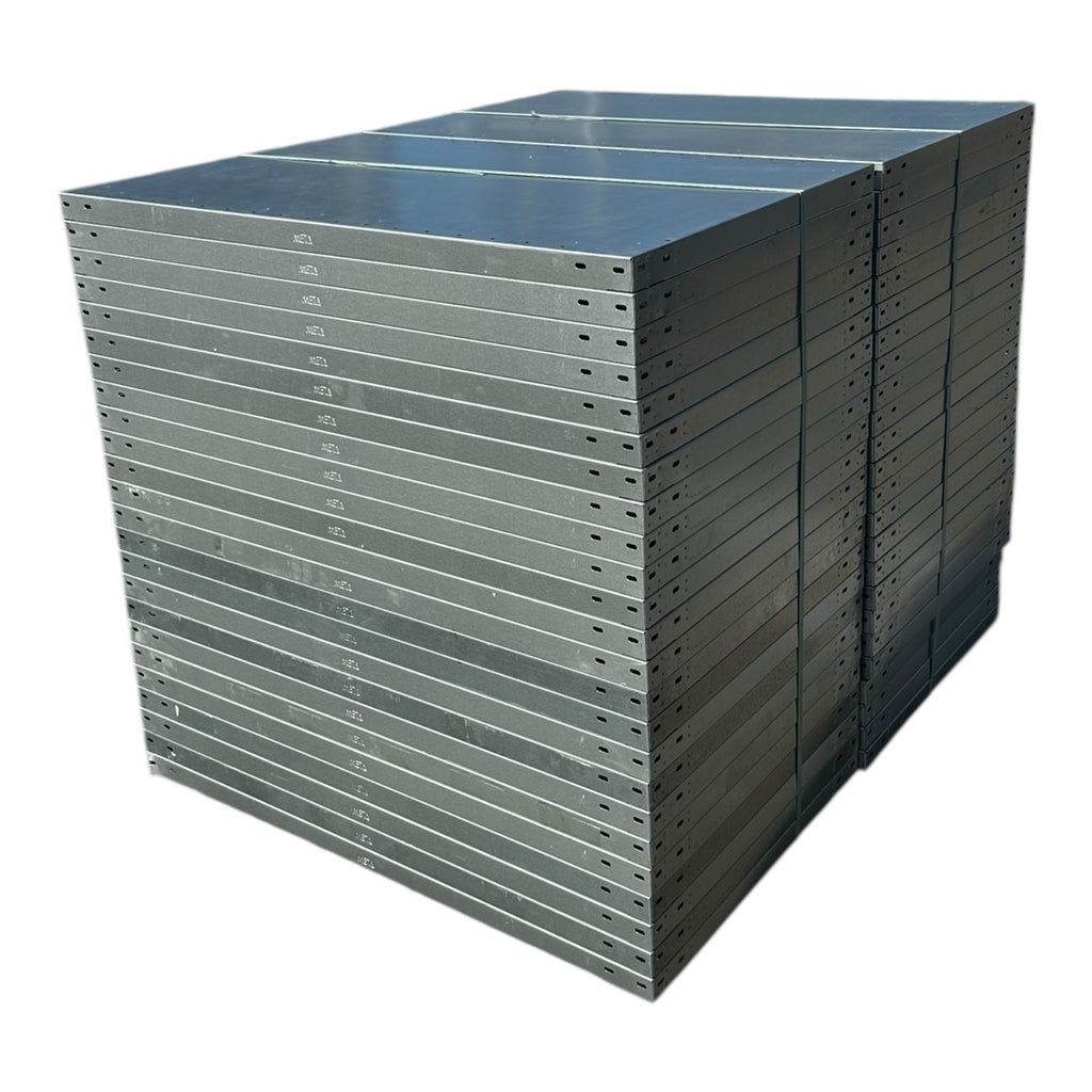 2x META MS150III Fachboden verzinkt Regalboden 100x40cm Lagerregal neu
