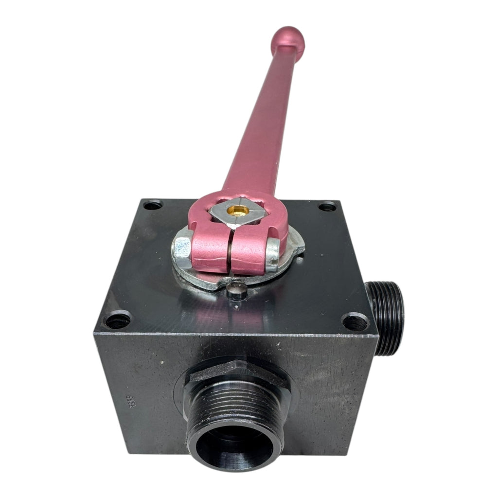 3-Wege Ventil Blockkugelhahn ST/POM/N PN 315 DN20S Stahl 315bar