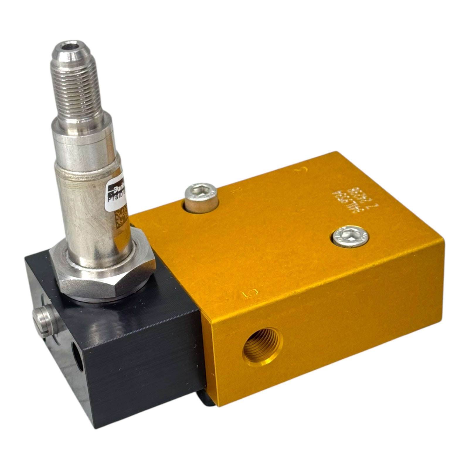 Parker Pneumatikventil 341L9534 5/2-Wege Magnetventil G1/4 Messingblock
