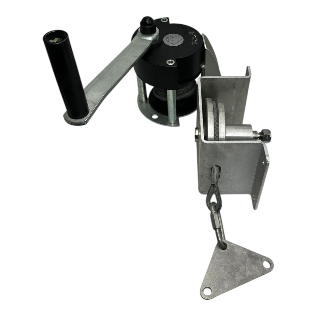 Haacon WV300-205986 Seilwinde 3kN 4mm Seil Handwinde mit Halterung