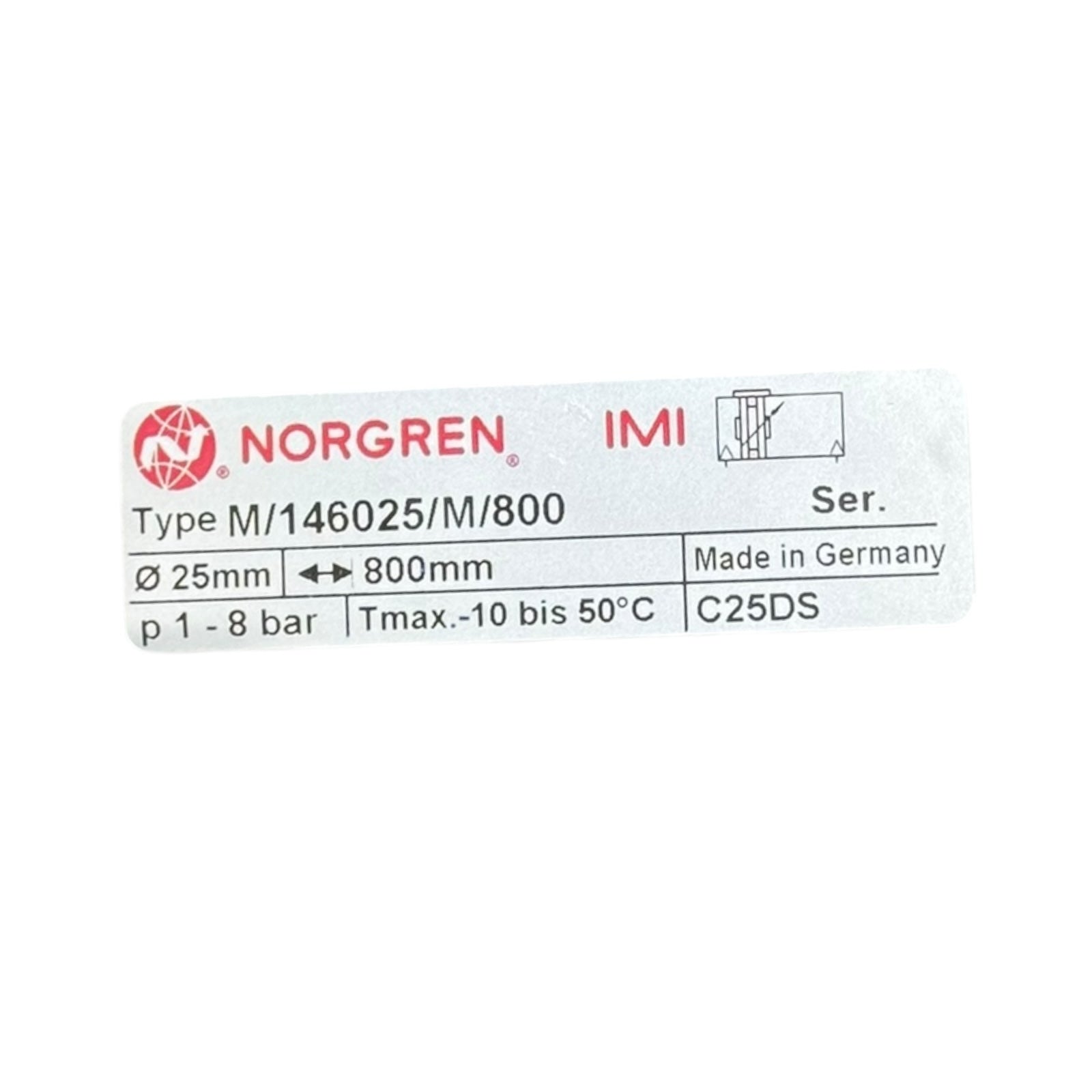 IMI Norgren LINTRA M/146025/M/800 Zylinder Ø25mm 800mm Hub Pneumatikzylinder