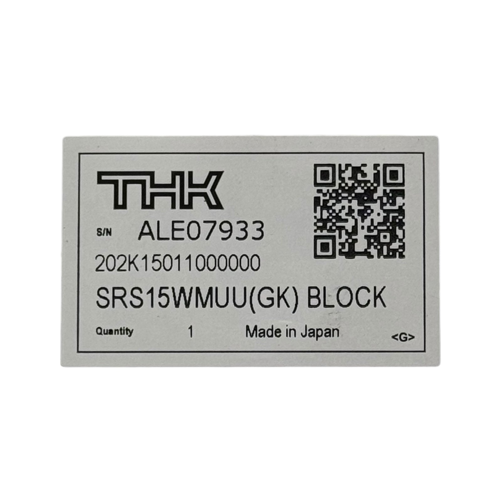 THK SRS15WMUU(GK) SRS15WM Linearwagen SRS15WM Block Kugelführung Schlitten
