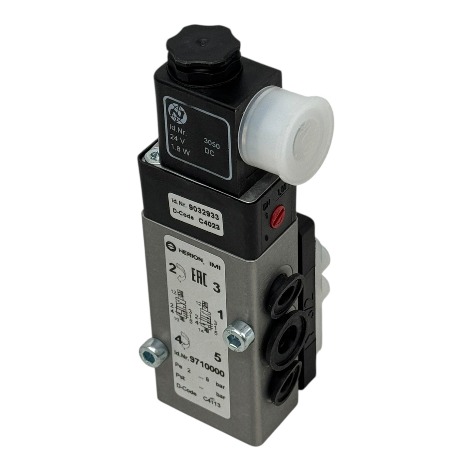 IMI Norgren Herion 9710000 NAMUR 5/2-Wege Ventil G1/4 24VDC Magnetventil 9032933