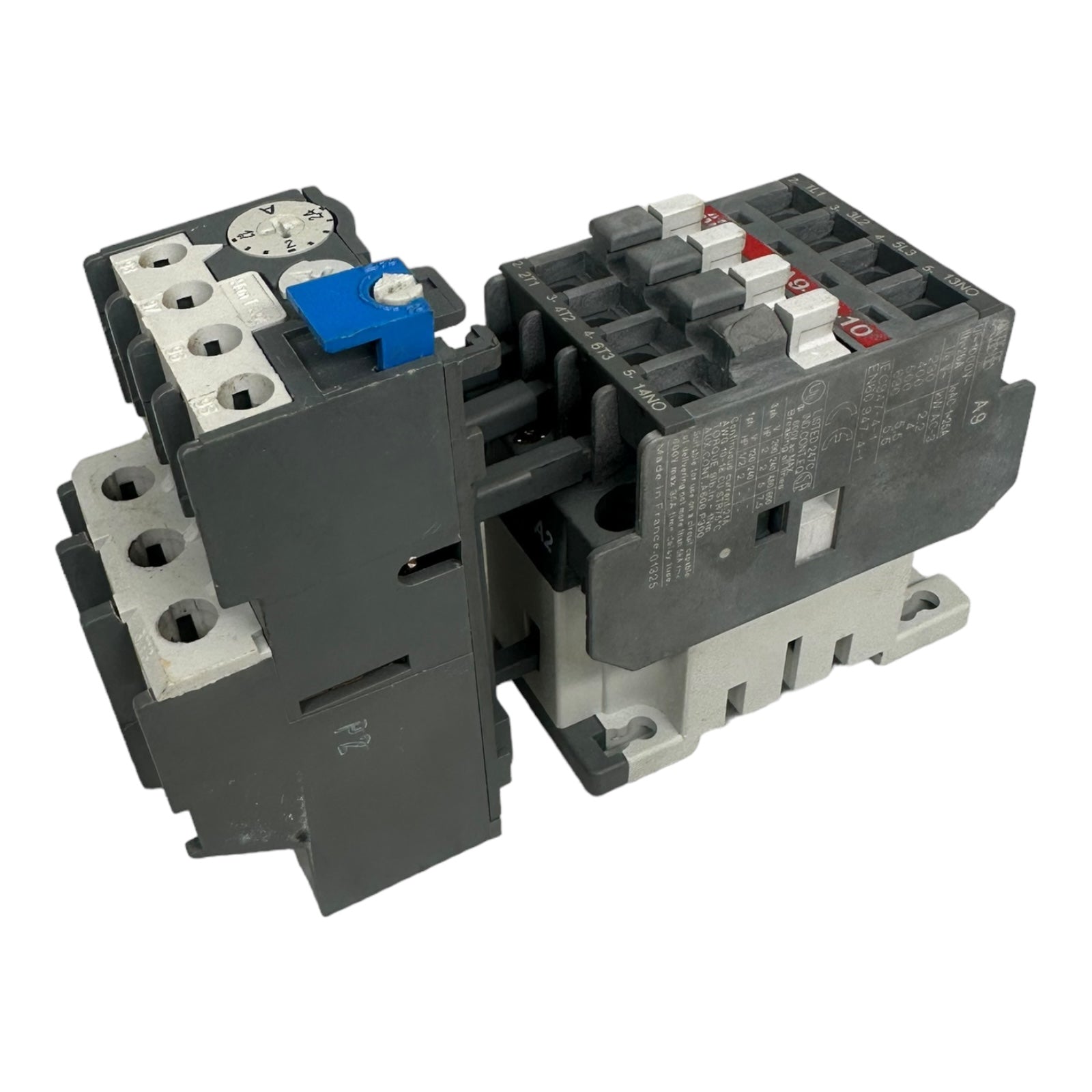 ABB A9-30-10 Schütz 220-240V + ABB TA25 DU 2,4A Überstromauslöser