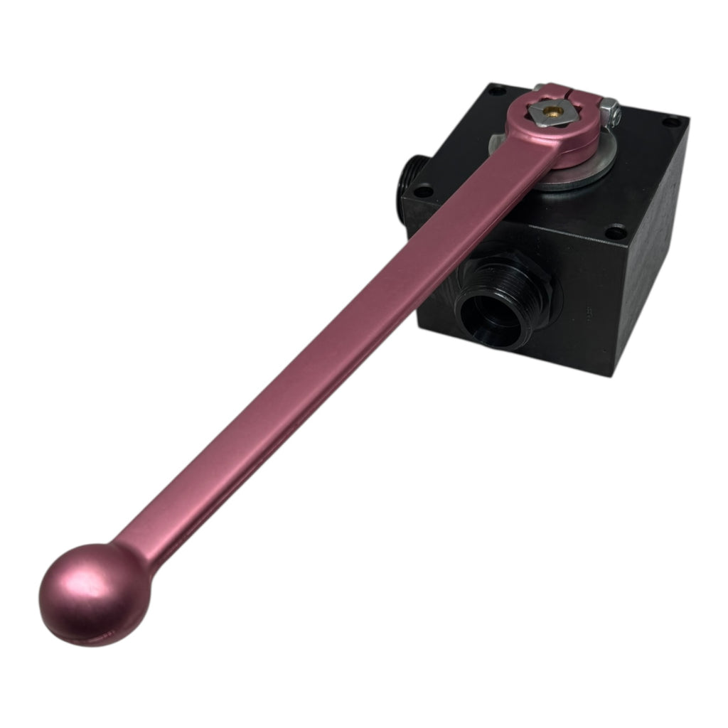 3-Wege Ventil Blockkugelhahn ST/POM/N PN 315 DN20S Stahl 315bar