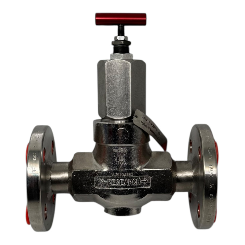 RESEARCH VL2110A183 Flanschventil 1” DN25 ANSI150 CF8 Edelstahl 100bar CWP