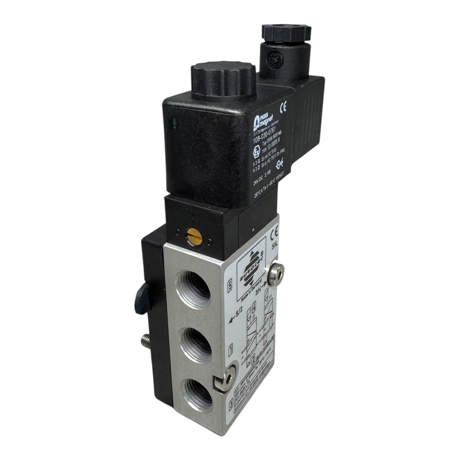 Eurotec Magnetventil Nass Magnet 5/2-Wege 24VDC 950Ll/min MNF532024DC-NA EX
