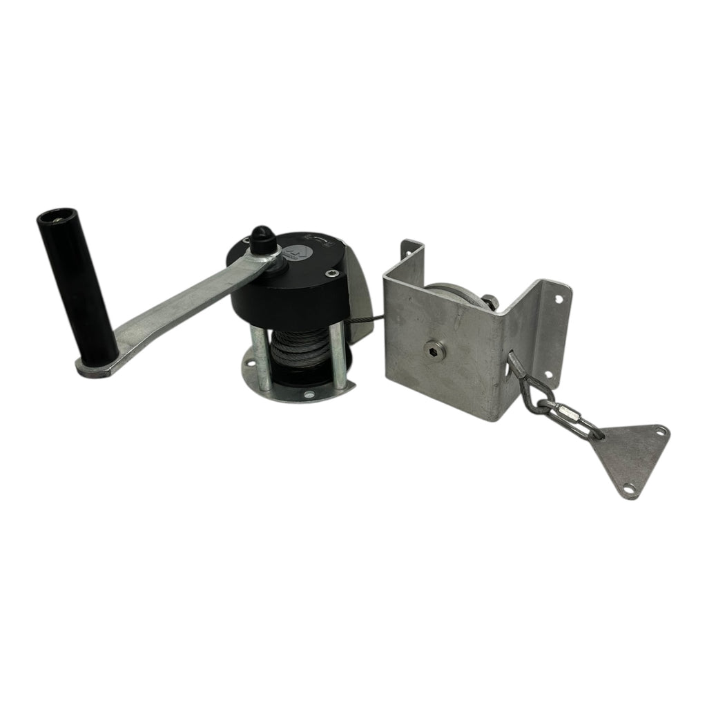Haacon WV300-205986 Seilwinde 3kN 4mm Seil Handwinde mit Halterung