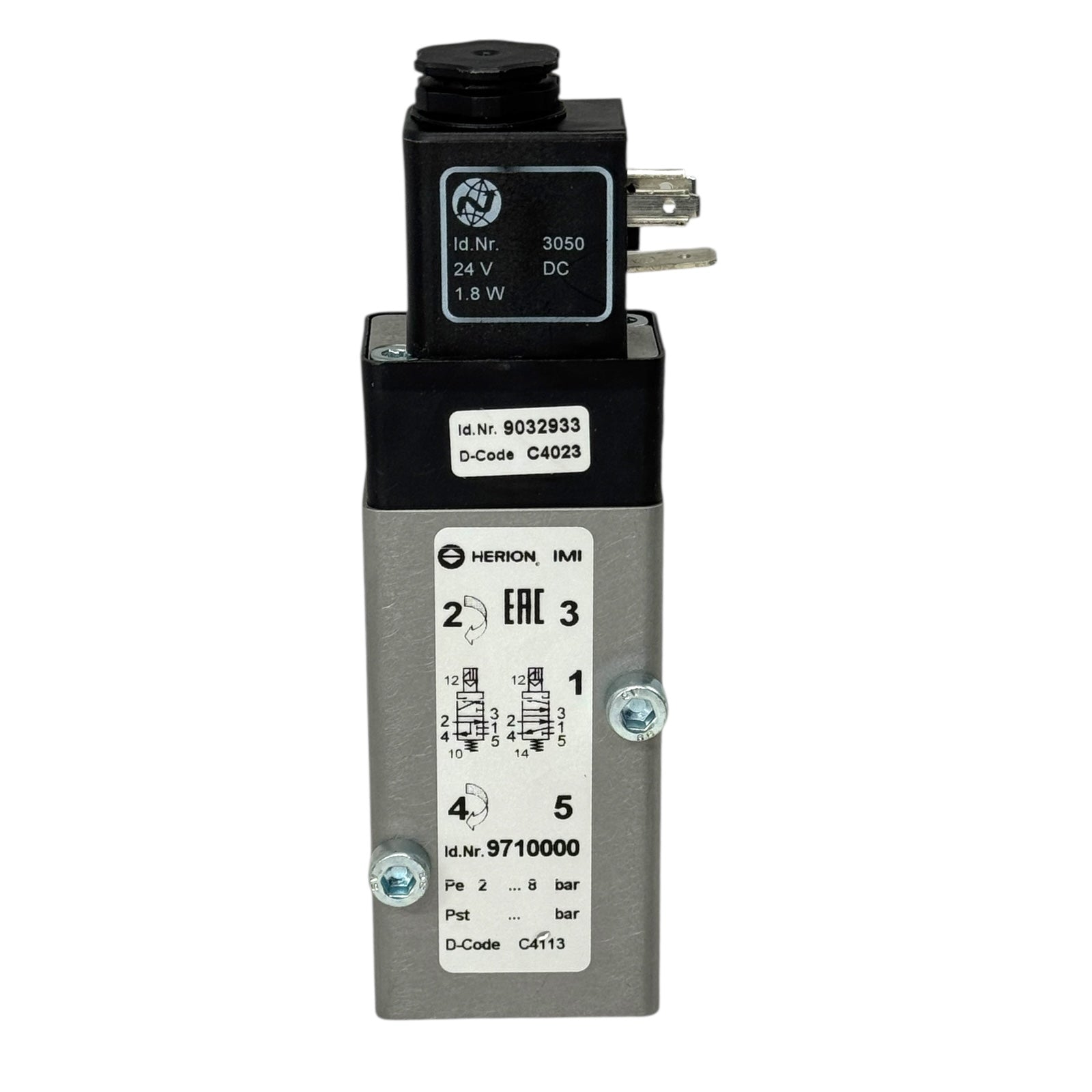 IMI Norgren Herion 9710000 NAMUR 5/2-Wege Ventil G1/4 24VDC Magnetventil 9032933