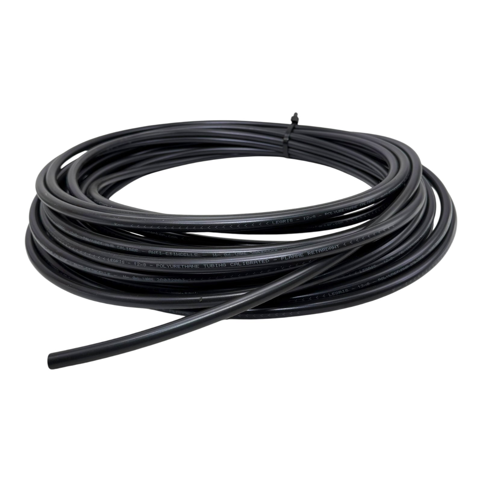 Legris 1025U12K01 25m 8x12mm PU-Schlauch Pneumatikleitung UL94 RoHS schwarz