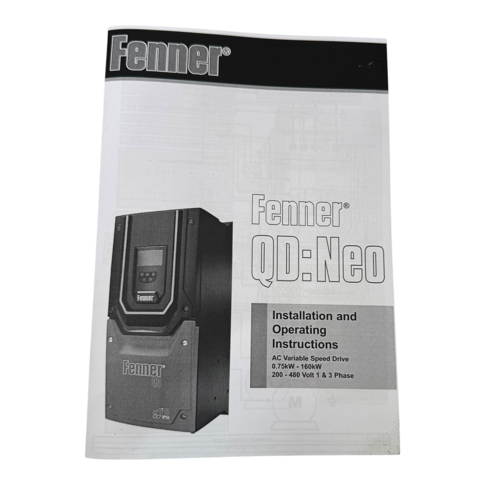 Fenner Frequenzumrichter 576N42P2 2,2kW 3-phasig 500V IP66 QD:Neo Unused