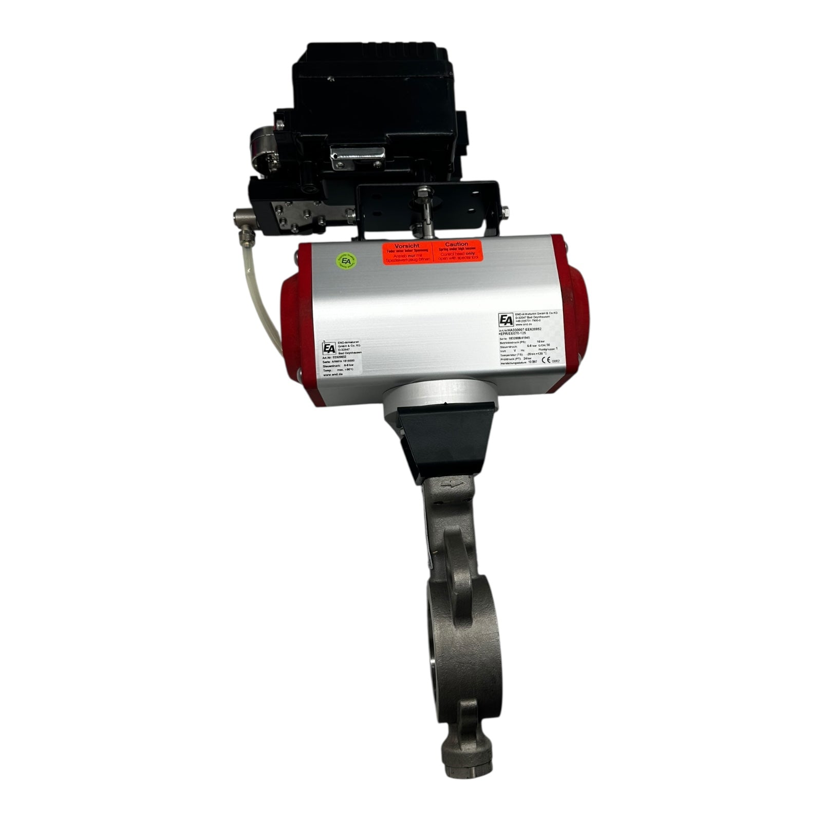 END-Armaturen BVHD DN50 PN25 Klappe mit EPR Elektro-Pneumatik Positioner IP66