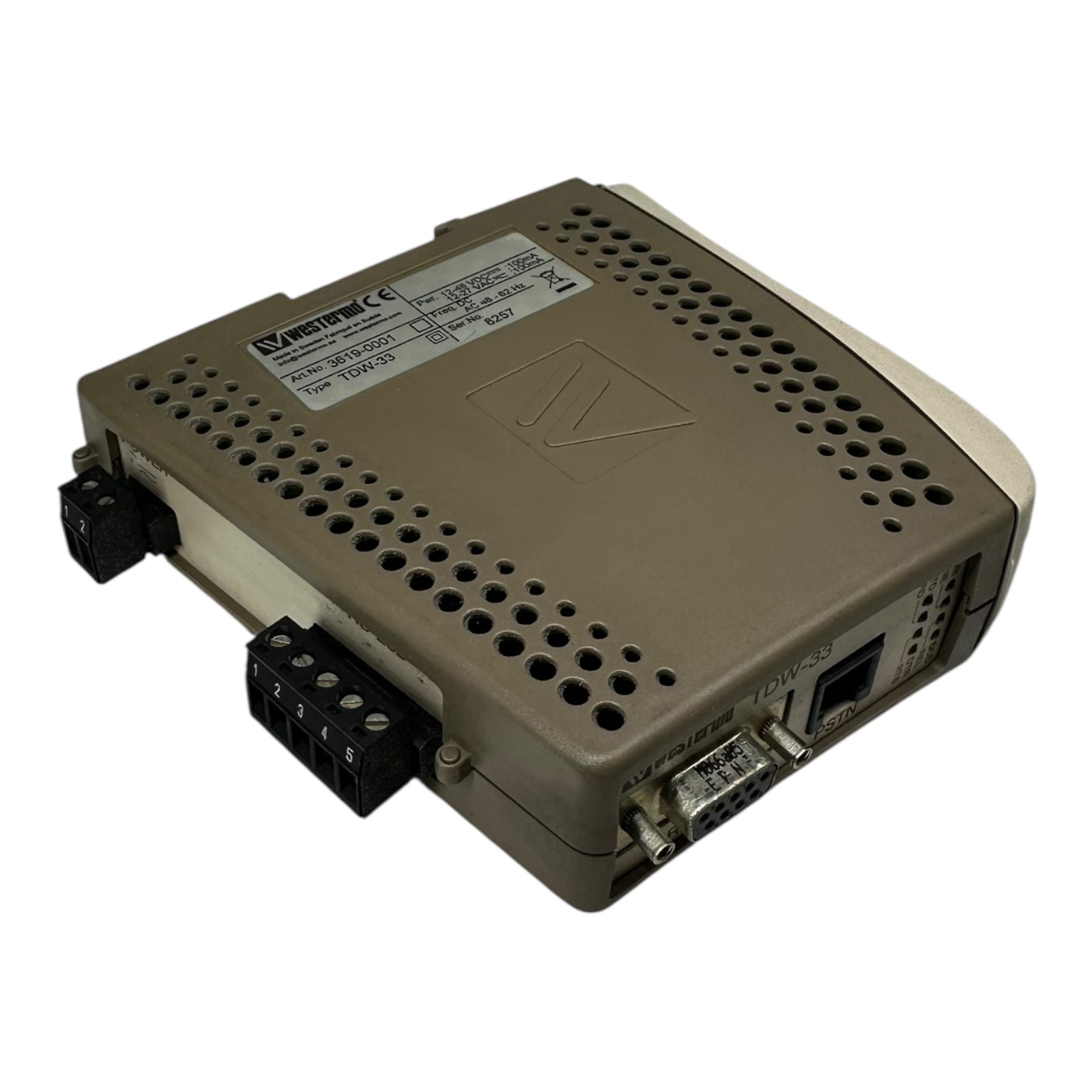 Westermo TDW-33 3619-0001 Industrial Ethernet Modem Router 12–48VDC